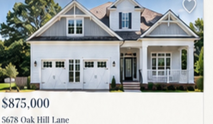 Elegant home exterior with garage